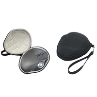 Portable Zipper Anti-scratch EVA Wireless Trackball Mouse Pouch Carrying Case for Logitech M570/MX Ergo Advanced