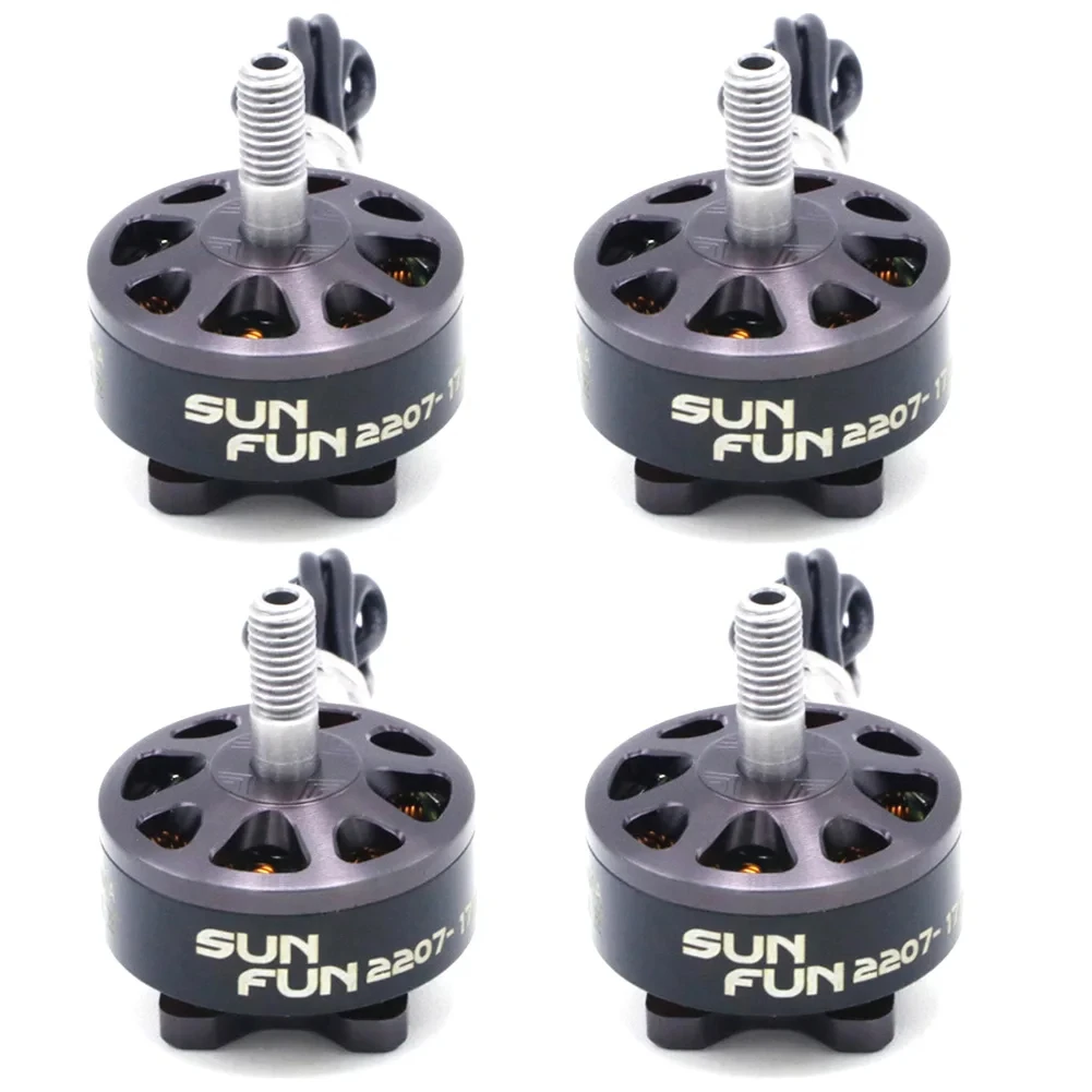 

1 / 4pcs SUN FUN 2207 1750KV 2450KV 2750KV CW Thread FPV Racing Brushless Motor For RC Drone Quadcopter Spare Parts