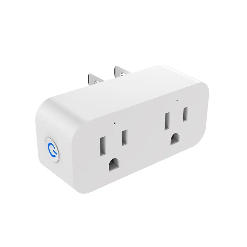 Умная Wi-Fi розетка Tuya ABGG-US Plug Mini 16A с таймером и дистанционным управлением, двойная розетка