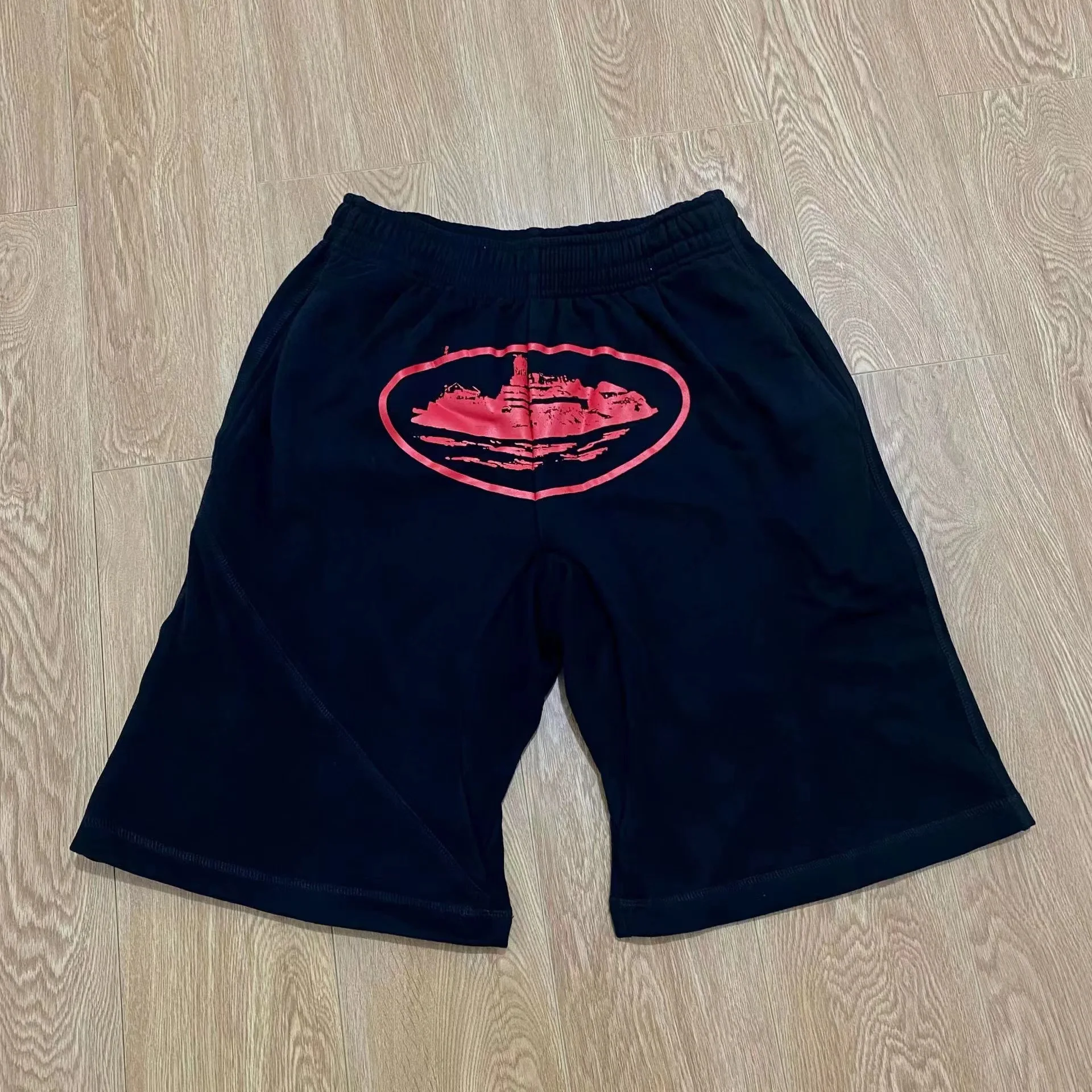 American Sle Logo stampato orts Tessuto casual in misto cotone ex Pantaloni estivi per il tempo libero Hip Hop Skateboard Trendy Streetwear