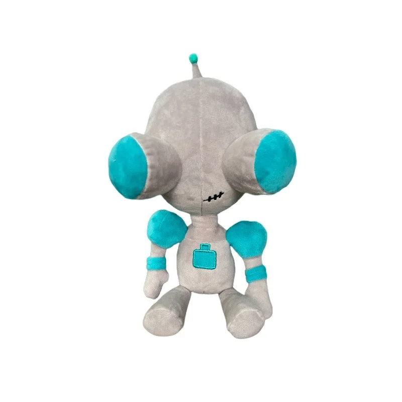 28cm Alien ET 3D Eyes Green Invader ZIM GIR Dog Plush Figure Toy Soft Stuffed Collectible Toy Christmas Gift Toys for Children