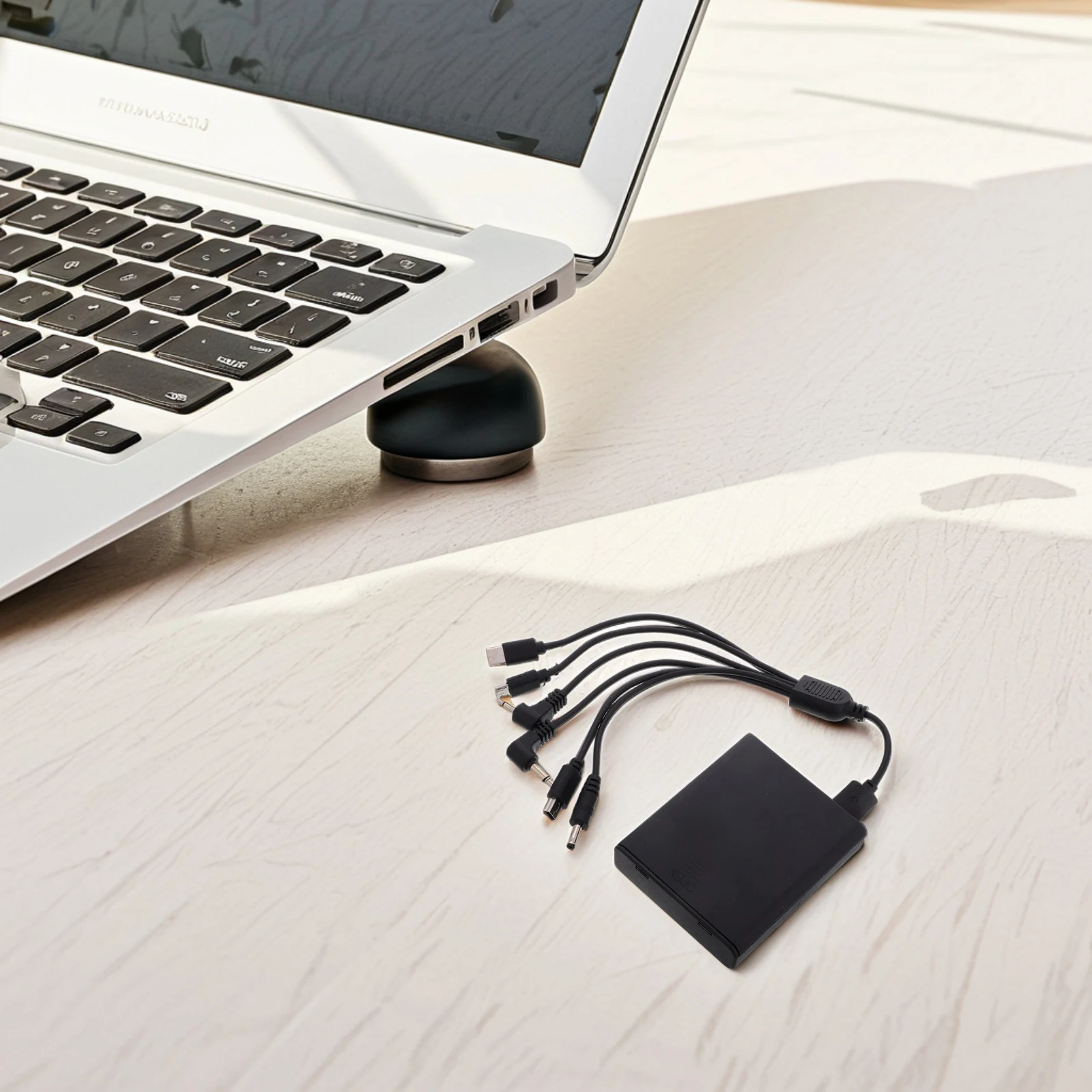 Black External Emergency Pack Portable Safe Box with Multi-Jack DC Power Supply Backup Box for Electronic Locks