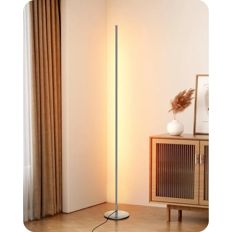 Imagem -03 - Led Corner Floor Lamp com Controle Remoto Minimalista Dimmable Luz pé Lâmpada Alta 575 em