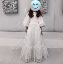 Puffy Girl Gown Flower Girl Dress Wedding Party Dresses Lace Cute Baby Girl Dress Princess Dress Little Bridal