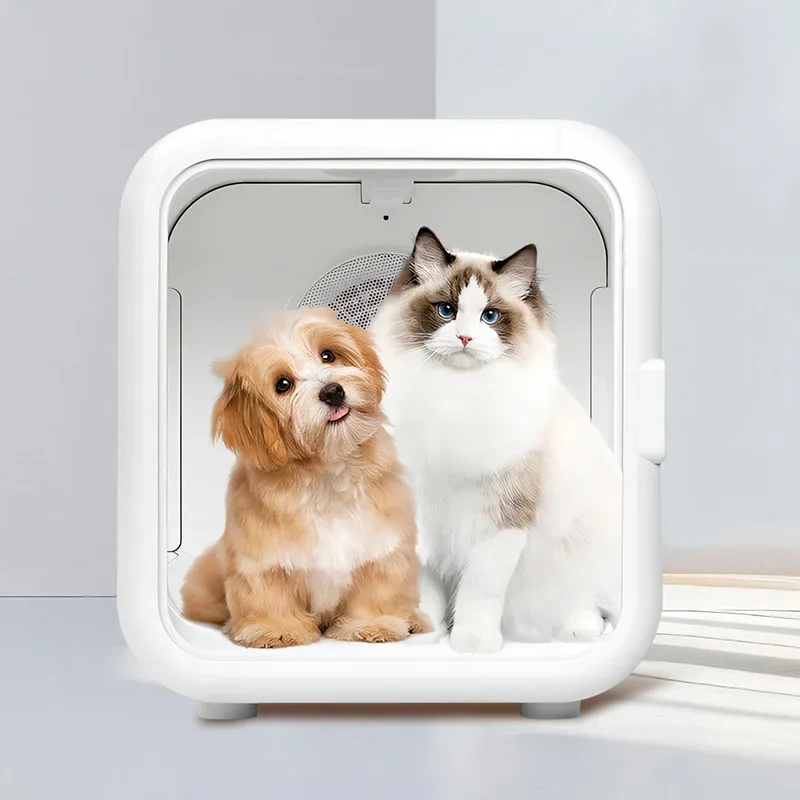 New Automatic Pet Dryer Box Ultra Quiet Smart Temperature Control Dryer Sheets Pet Hair 360° Efficient For Cats And Small Dogs