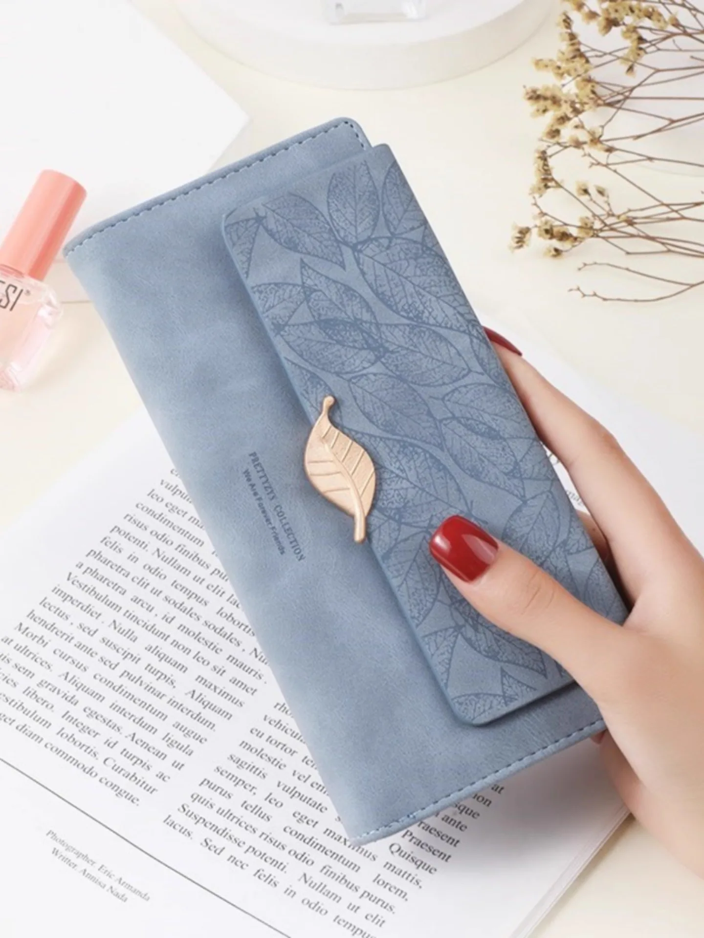 new-long-fashionable-ladies-wallet-matte-handheld-bag-card-holder-trendy-coin-storage-bag-pu-leather-simple-stylish-clutch