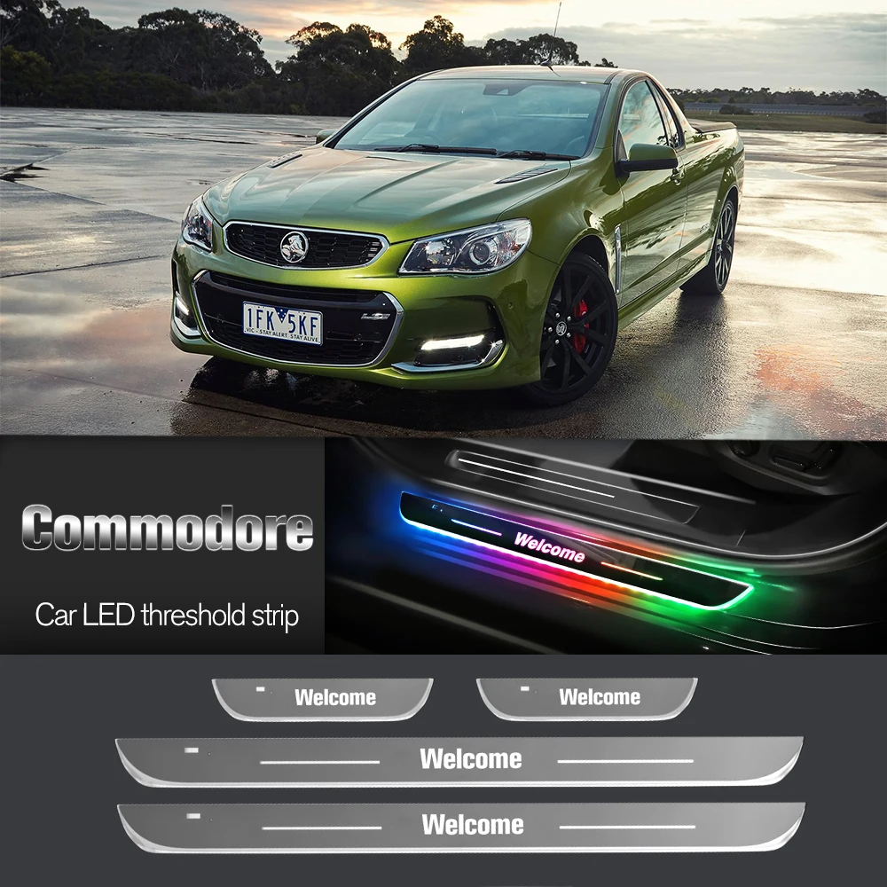 Car Door Sill Light For Holden Commodore VE VF 2006-2017 2007 2008 Customized Logo LED Welcome Threshold Pedal Lamp Accessories