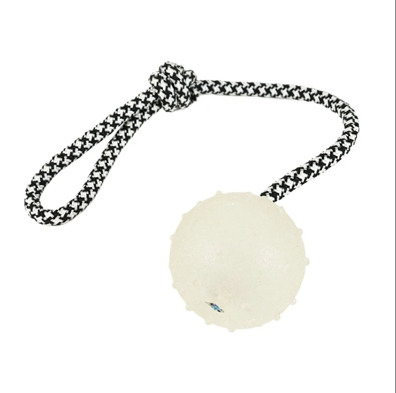 Reflective Solid Dog Toys Ball Pets Dogs Bouncing Ball Toys Pet Training Cat Toy Ball Puppy Interactive Play Toy Pet Supplies