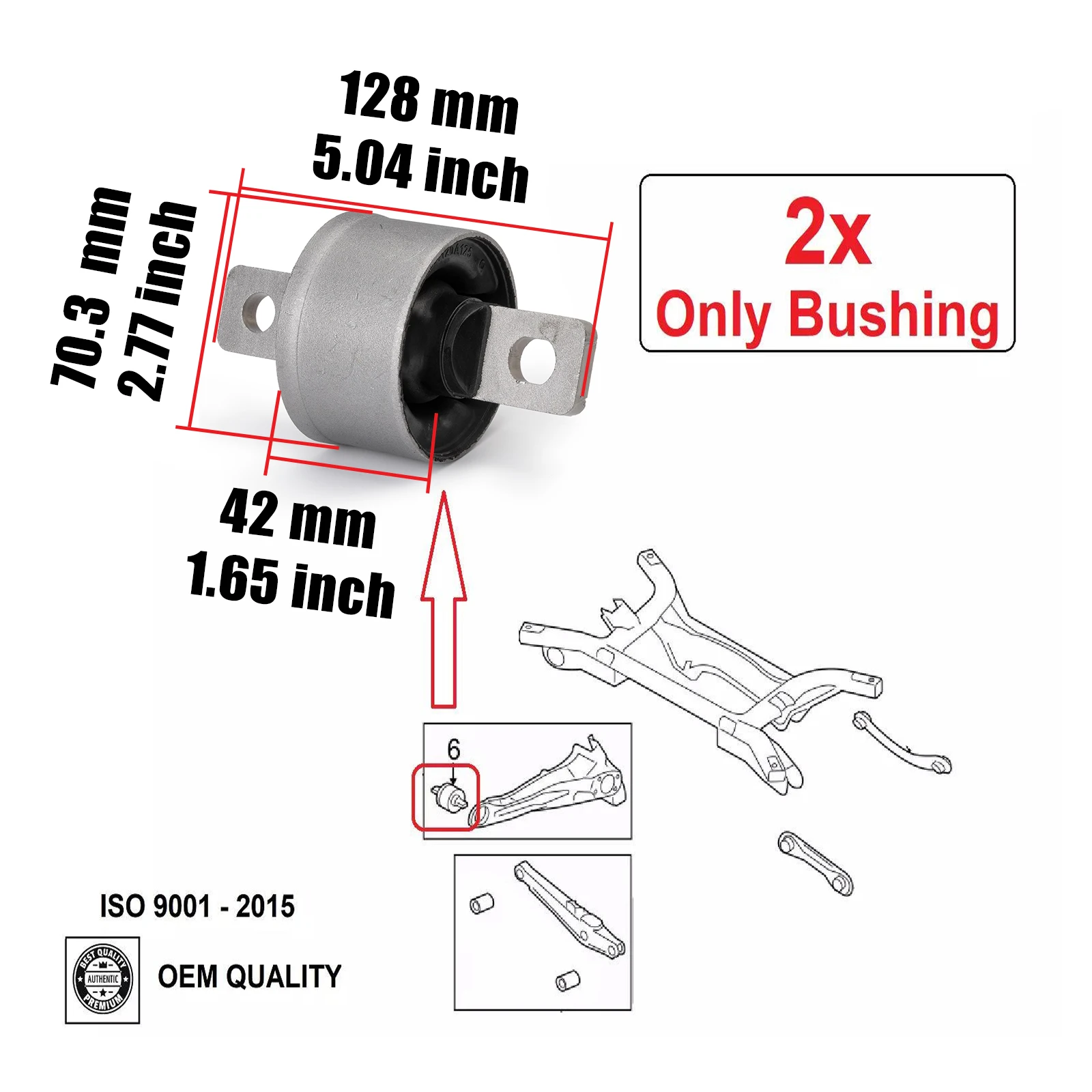 زائدة الذراع بوش عدة لميتسوبيشي لانسر أوتلاندر سبورت الكسوف الصليب ل جيب البوصلة ل دودج كاليبر 4120A125 4120A181