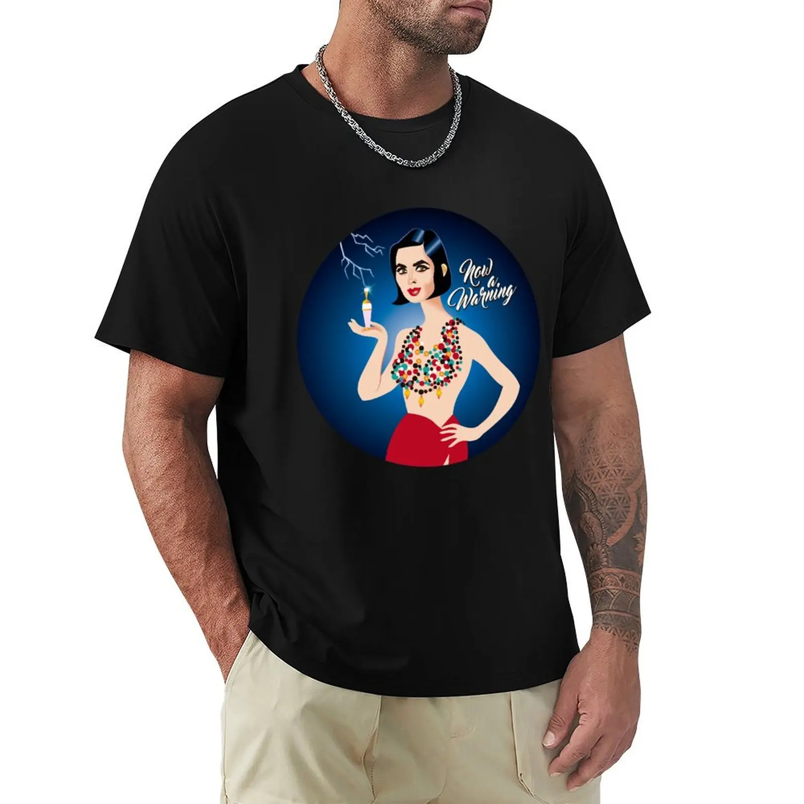 Now a warning T-Shirt Basic Plain Short Sleeve Crew Neck Tee