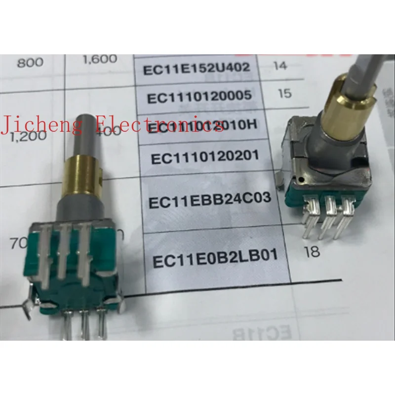 10PCS Japan Dual-axis Encoder EC11EBB24C03 Dual-connected With Switch 2-way Adjustment 30 Positioning Number