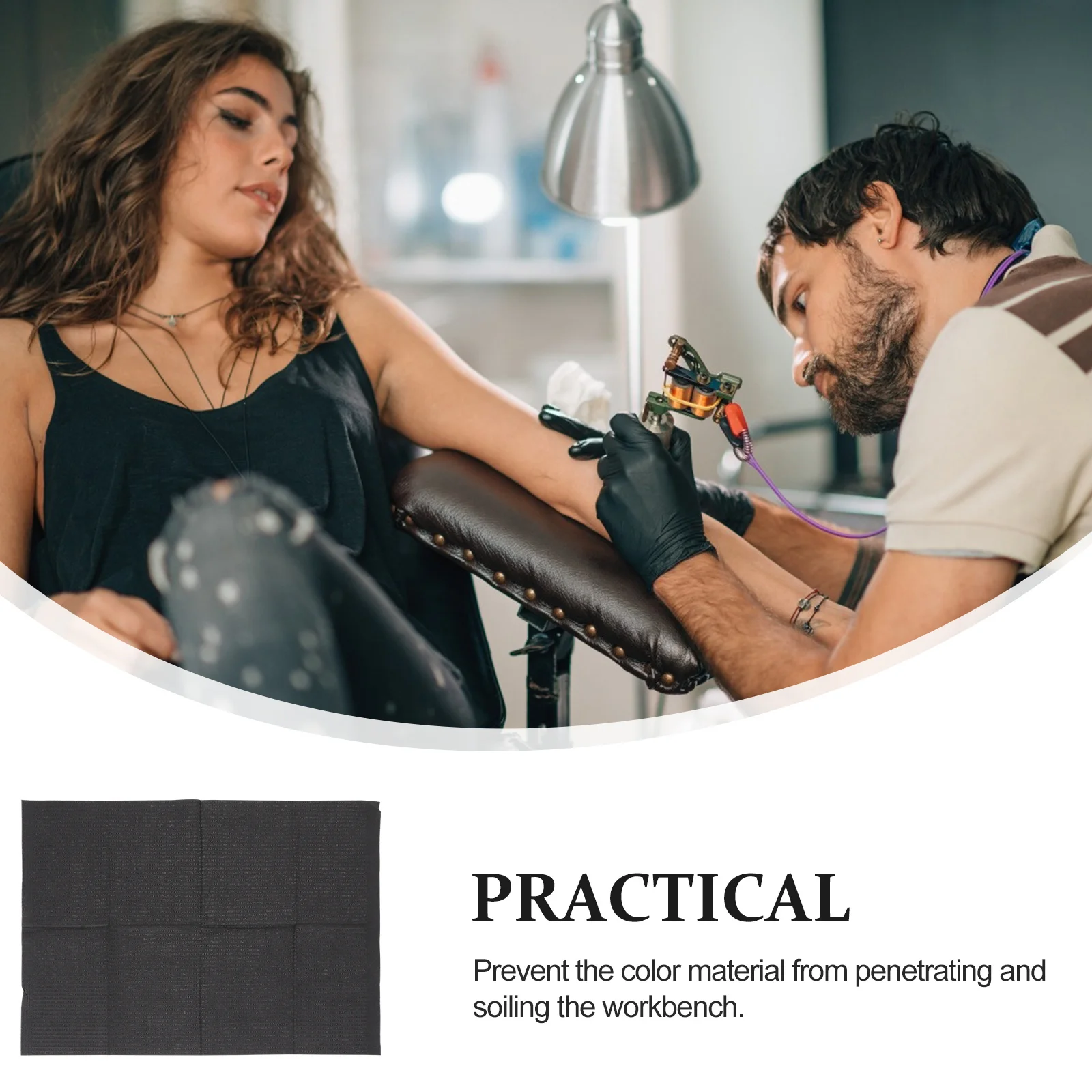 

125pcs Tattoo Clean Pad Waterproof Disposable Table Cloth For Tattooing 3-Layer Design Non-Slip Tattoos Accessories