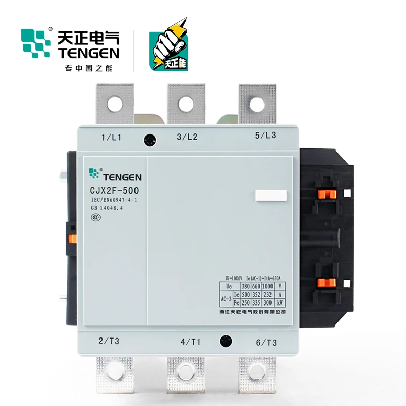 TENGEN Tianzheng Electric CJX2F-500A AC Contactor CDC6-500 NC2-500 220V 380V