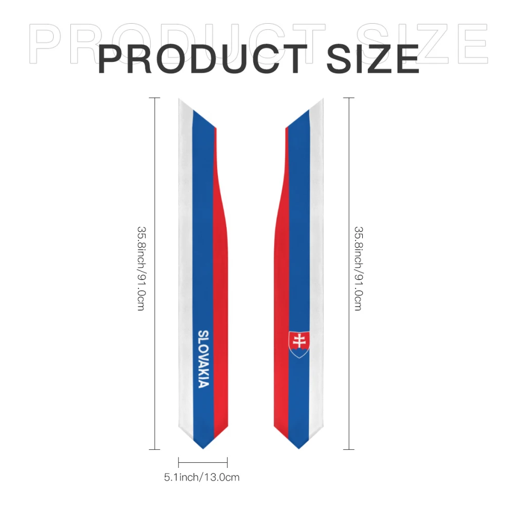 More design Graduation shawl Slovakia Flag & United States Flag Stole Sash Honor Study Aboard International Students 6