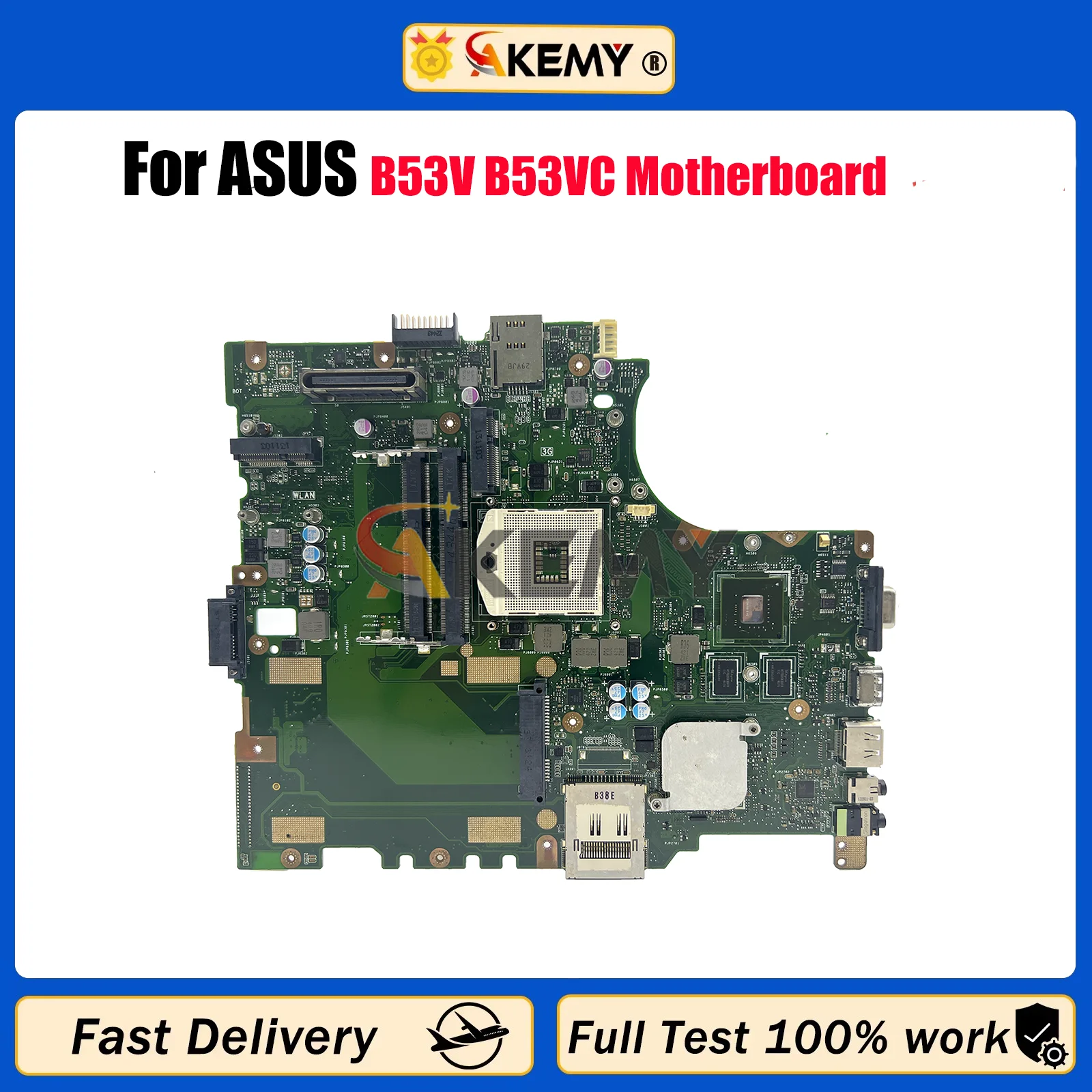 

B53V Laptop Motherboard For ASUS ExpertBook B53V B53VC Notebook Mainboard This item is in stock 100% tests OK fast shipping