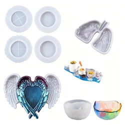 Bowl Resin Molds Silicone Large Rolling Tray Molds Epoxy Resin Casting Irregular Mold Jewelry Dish Home Decoration DIY Crafts
