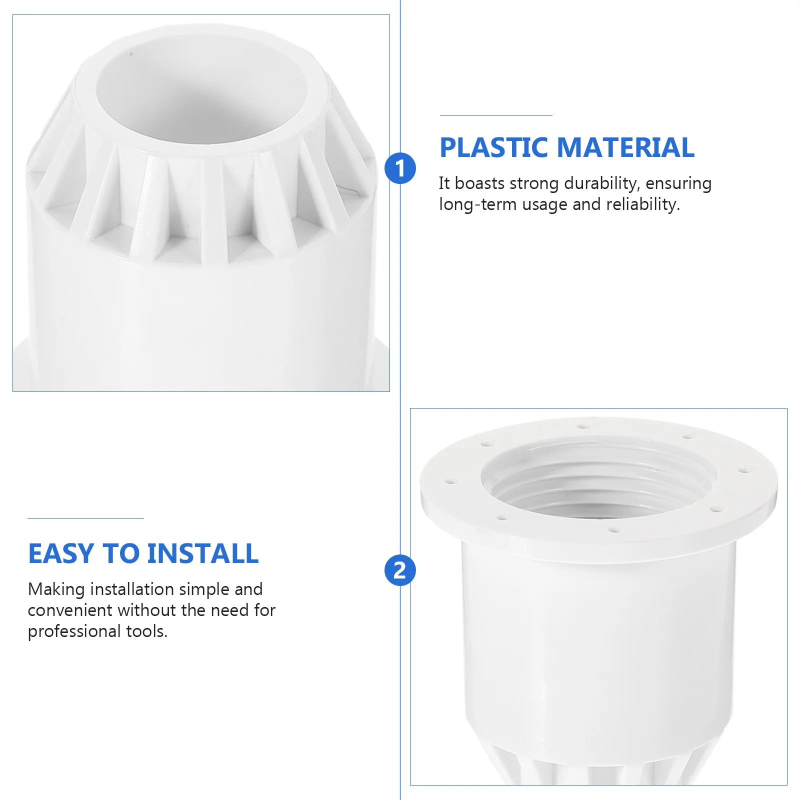 

2 шт. адаптер для шланга из ПВХ, прочный пластиковый разъем для надземного бассейна, спа, запасные части, аксессуары для бассейна