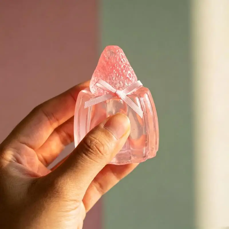 Kawaii Strawberry Pudding Squeeze Fidget Toy Slow Rebound Cream Dessert TPR Stress Relief Gift