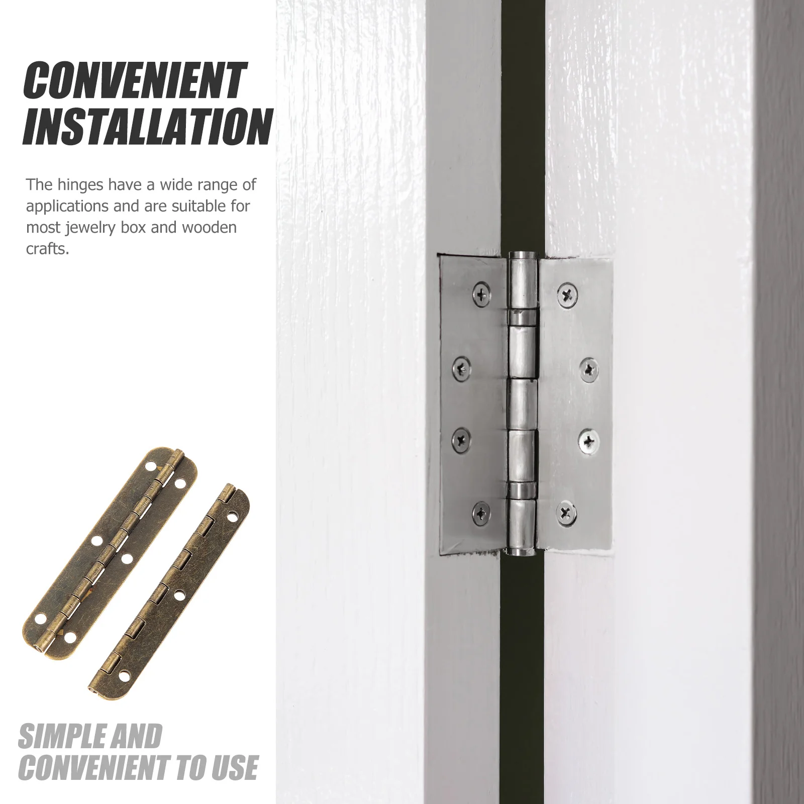 

1 Set Heavy Duty Long 180 Degree Continuous Piano Hinge For Cabinet Furniture Wooden Box Jewelry Craft Butt Hinges Iron Flush