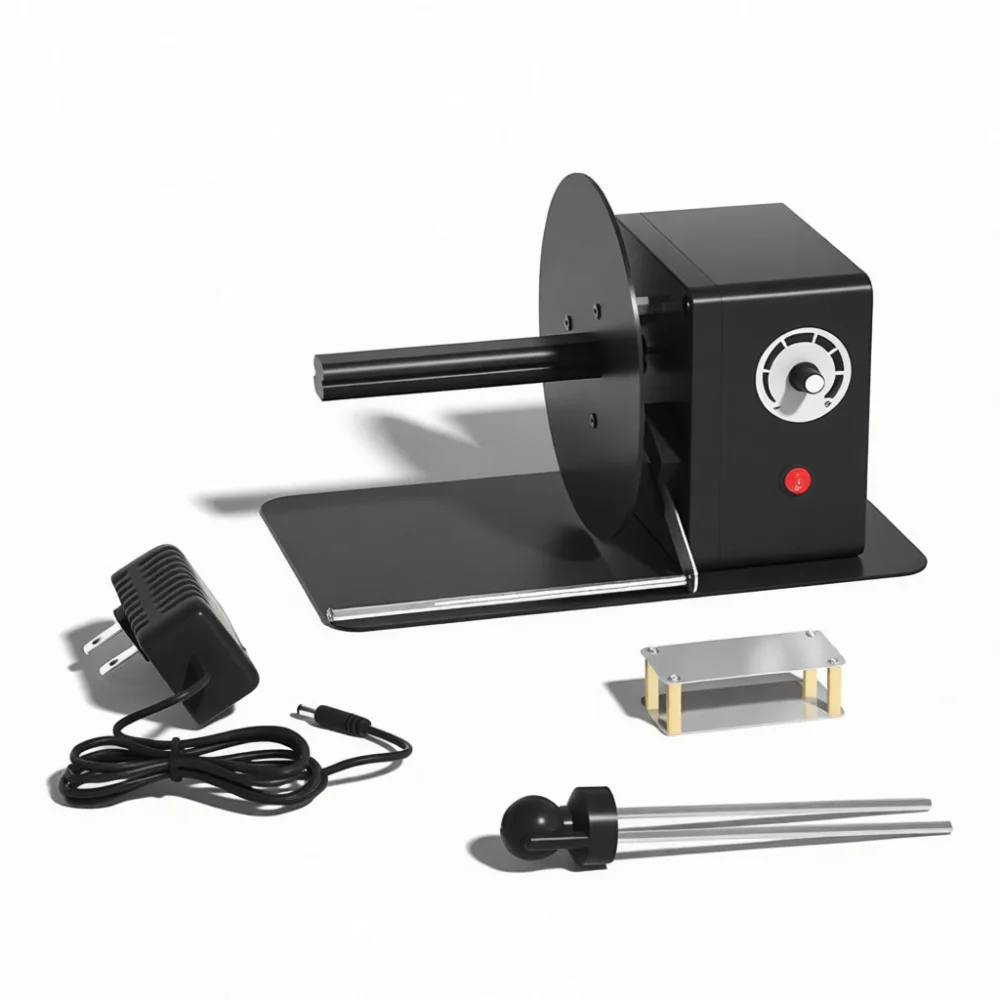 Automatic Label Rewinder Machine Paper Roll Winder For Thermal Printer Sticker Washable Tag Organising Tool