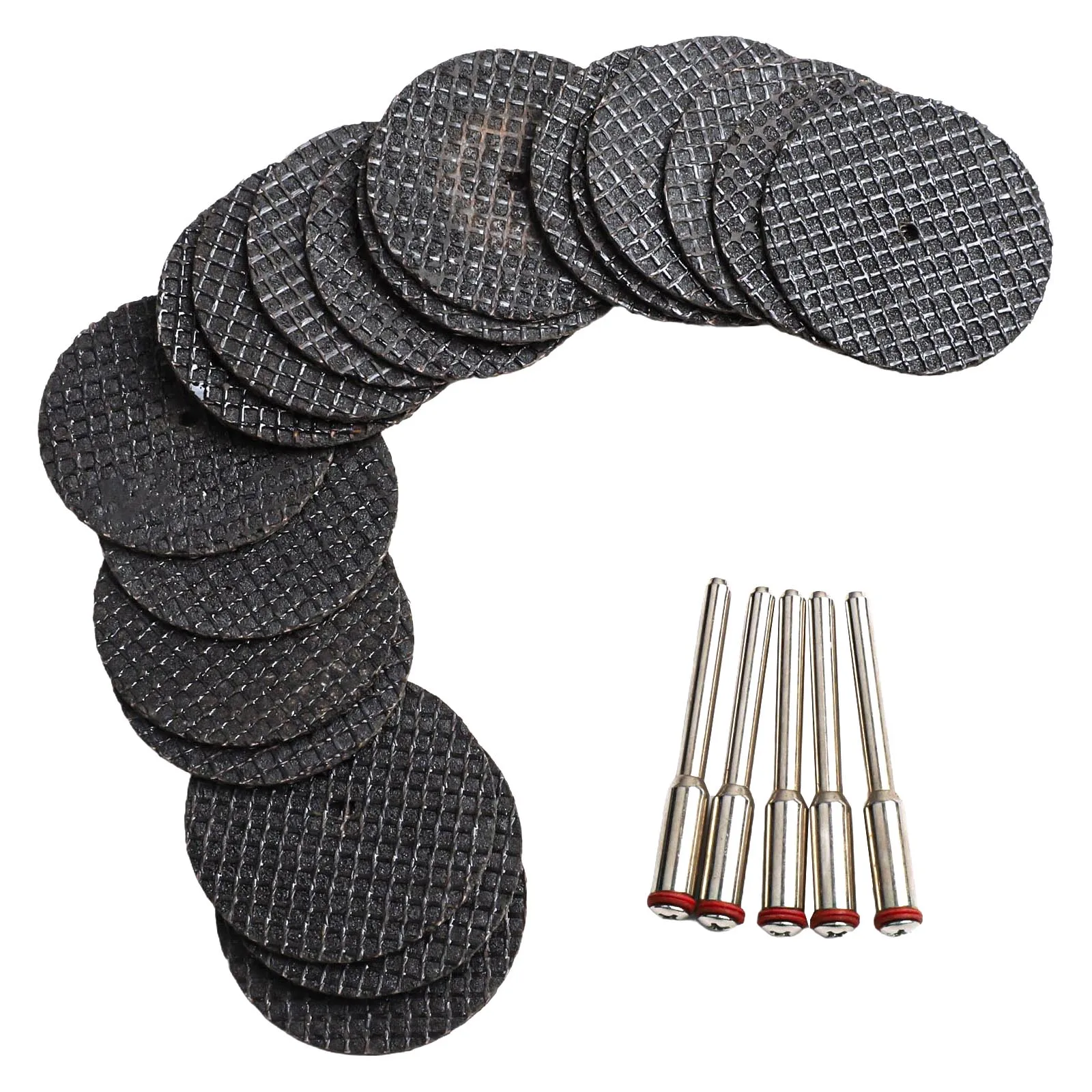 Disco de corte de muela de 20 piezas, 32mm, resina Circular, eje de 3mm para amoladora angular, accesorios, herramienta rotativa de corte de Metal