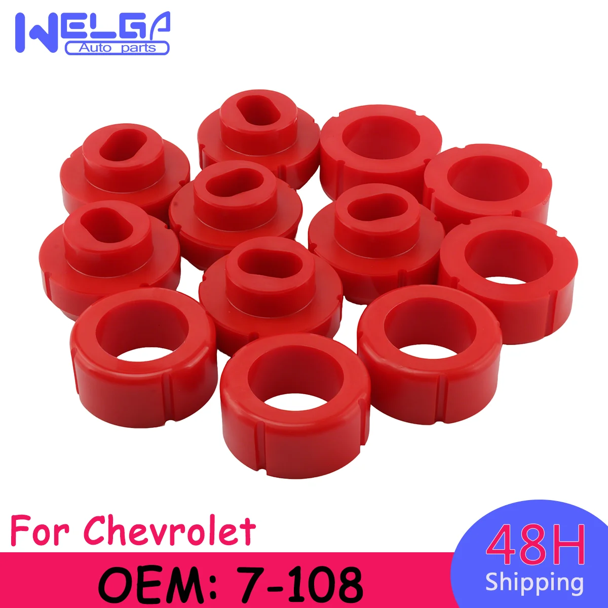 

Body Cab Mount Bushing Kit Compatible 7-108 For C10 C20 V10 R10 R20 K30 81-1987 For For GMC C1500 C2500 K1500 K2500 SFN209