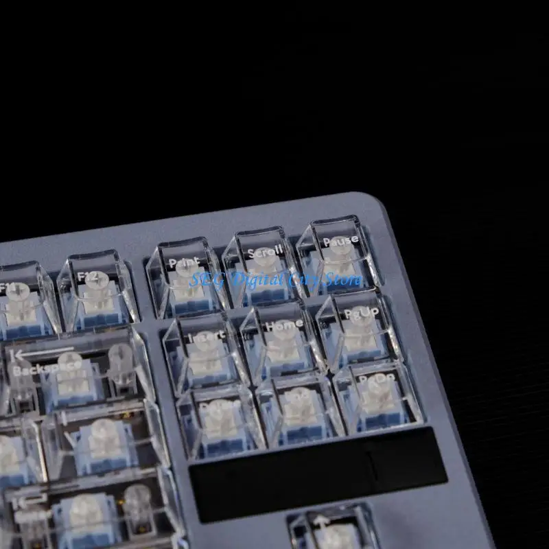 

U75B Mechanical Keyboards KeyCaps 114Keys PC Full Transparents Original Height Keycap