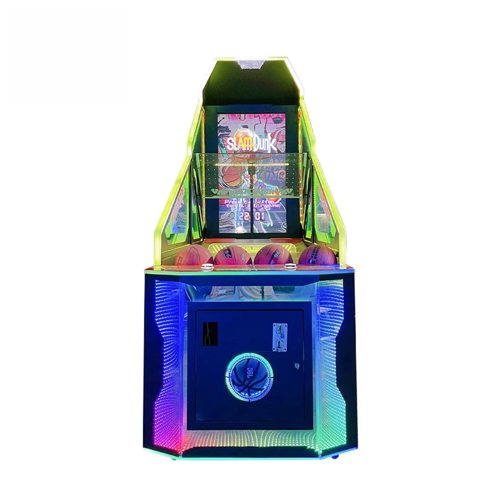 Indoor Coin Operated Game Machine LCD Video Screen Scoreboard Arcade Basketball Shooting Machine