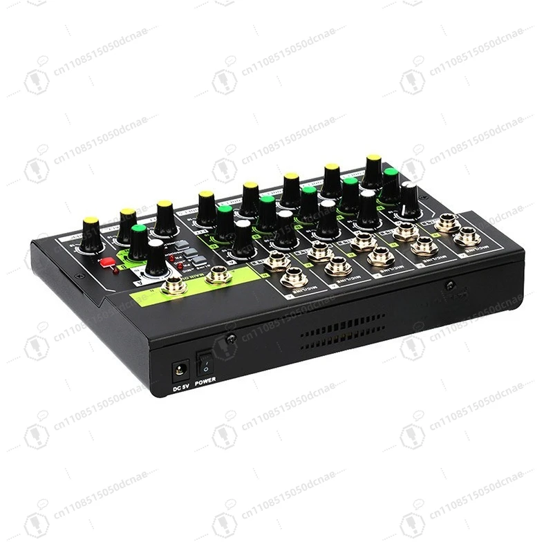 10 Channel Mini Audio Mixer Portable Sound Console with Reverb
