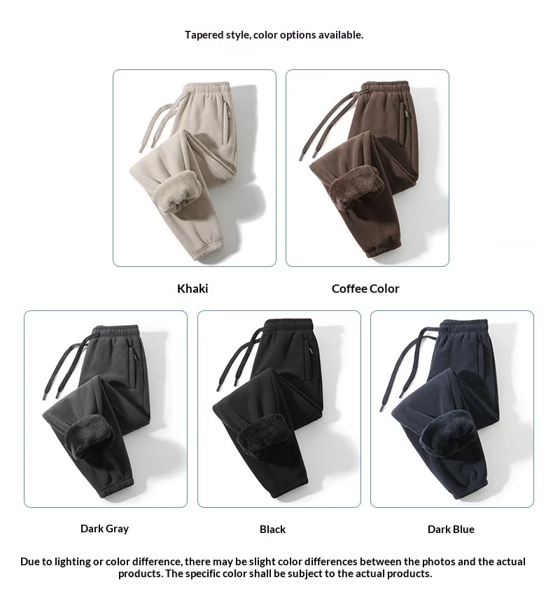 Männer Hosen doppelseitige Fleece Casual Hosen Sweatshirt Boa Pelz männer Kleidung Warme Gestrickte Sport Shorts Mann Geschenke Kleidung – Detail 11