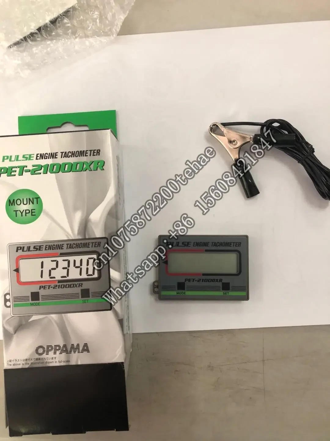 Japan Chase Hama OPPAMA Tachometer PET-2100DXR Engine Tachometer Brand New Original Product in Stock