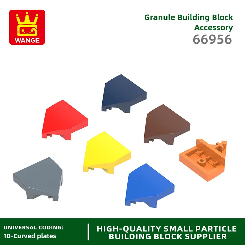 Wange227Pcs/lot 66956 Angle Arc Block Moc Color Accessories Compatible with Brick DIY Children's Toy Assembly Parts