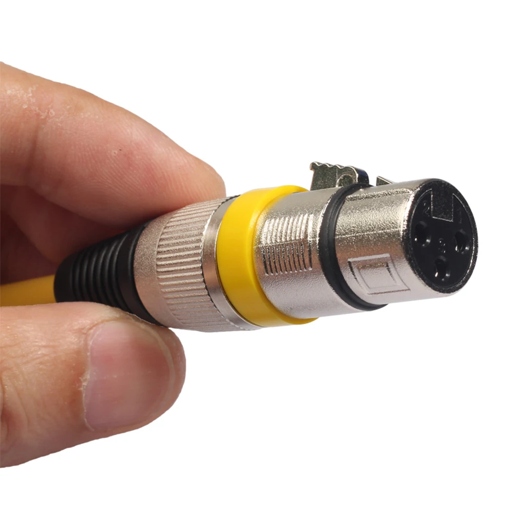 5 قطعة 3Pin XLR ذكر إلى XLR أنثى الصوت تأثير نقل جيد مكافحة التشويش القدرة ميكروفون كابل خلاط محول سلك الحبل