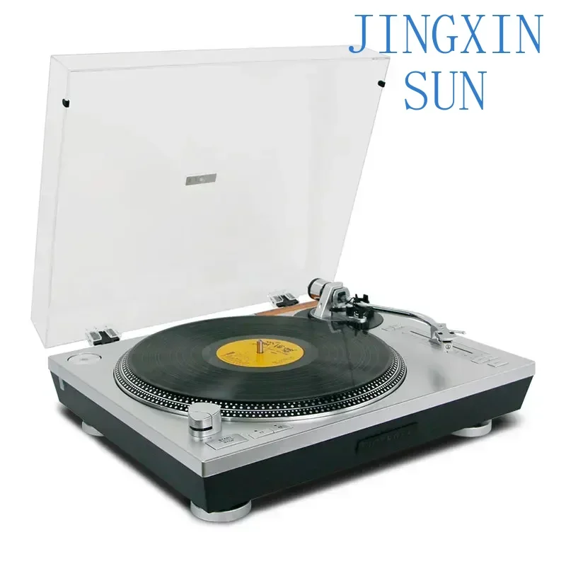 LP 33/45RPM Vinyl Turntable with Bluetooth Transmitter and USB To Computer Recording