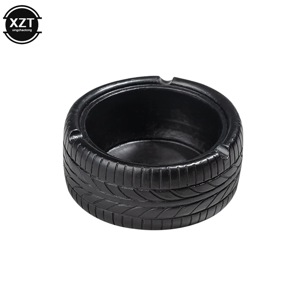 Retro Tire Shape Ashtray Ash Tray Holder Resin Ashtray Cigarette Smoking Ash Tray for Living Room Home Decorations