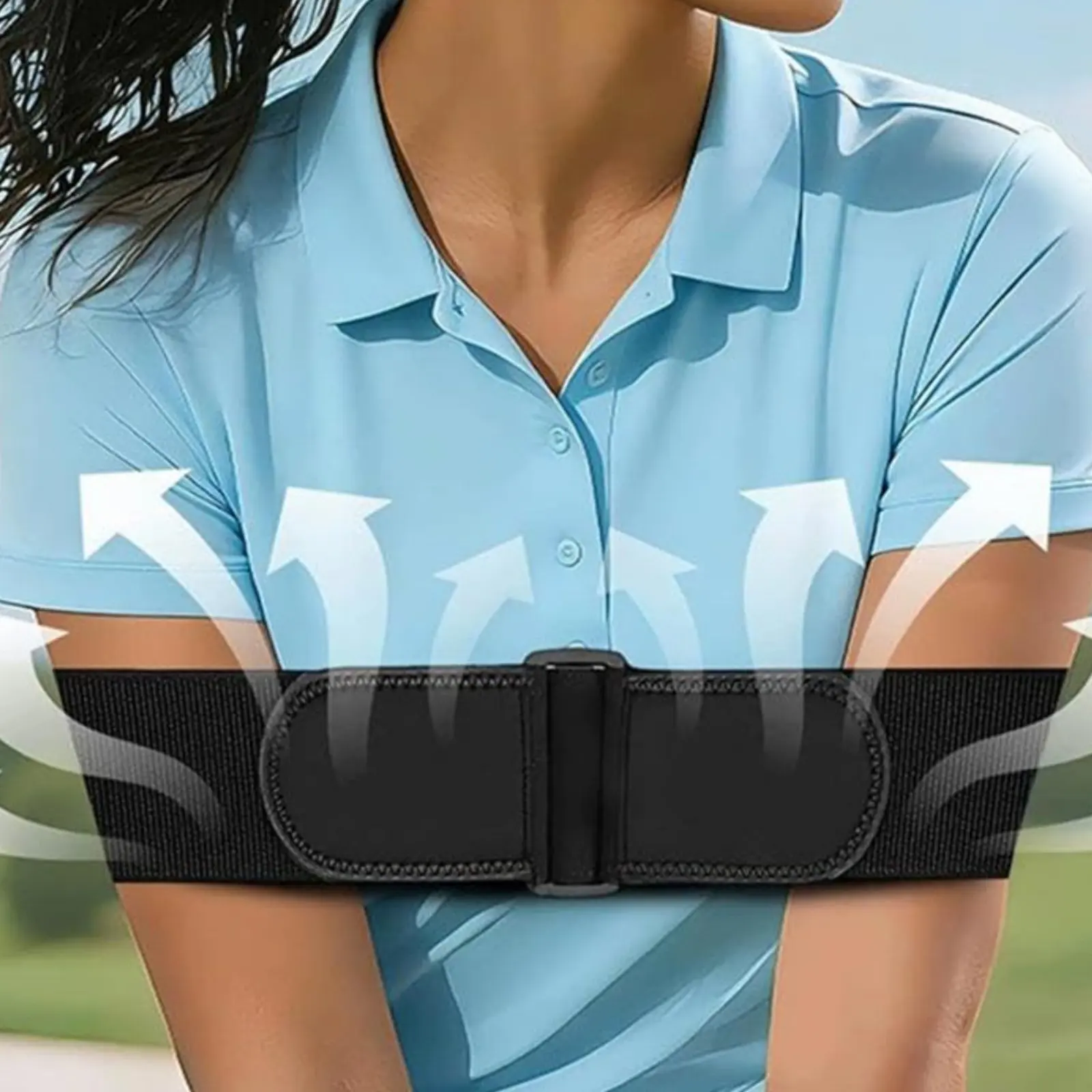 Golf Swing Arm Band Muscle Memory Wrist and Arm Swing Coach for Golfers, Practice Range view 5