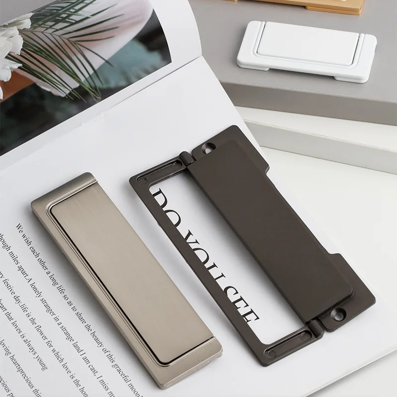 

Modern Concealed Cabinet Handles Drawer Wardrobe Dresser Bedside table pulls Furniture Handle Hardware Storage Cabinet handles