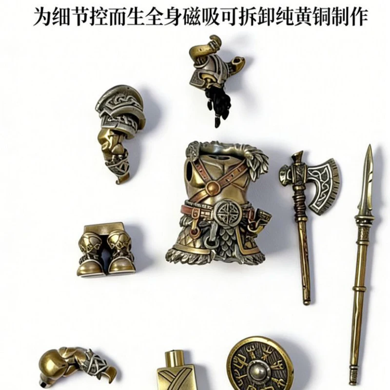 

Nordic Viking Age Pirate Viking Robber Raider MOC Building Blocks Warrior Magnetic Bricks Toys Detachable Metal Figurine