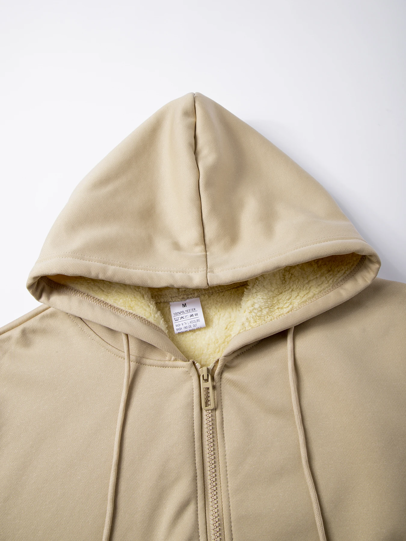 Winter Dicke Fleece Zipper Hoodies Verdicken Warme Jacken Langarm Sweatshirts Casual Sport Fleece Schwarz Mäntel Mit Kapuze Männer Mantel – Detail 7