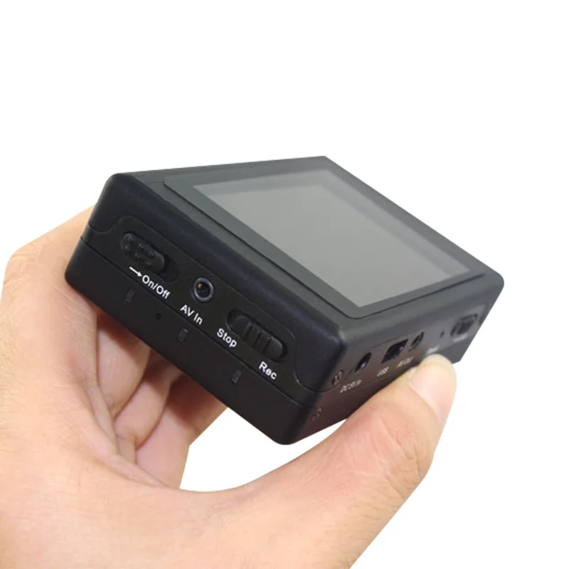 2.4 inch 2.4G Hz Wireless Remote Controller CVBS Analog Video Input Mini Video Recorder Portable Body Worn DVR Micro Camcorder