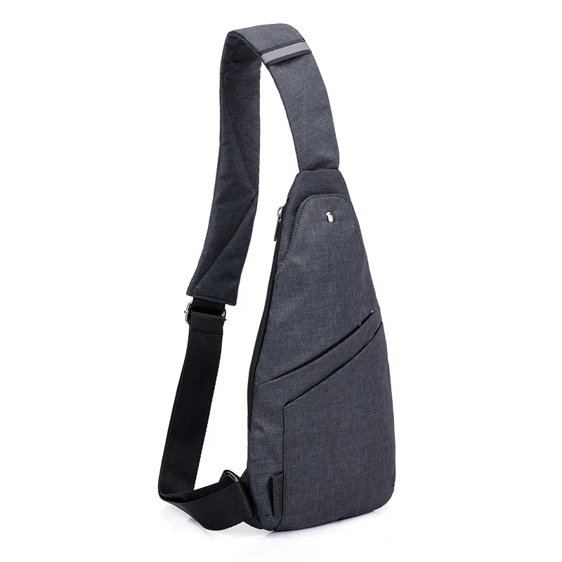 Anti-theft Chest Bag Male Thin Chest Pack Holster Men Bag Sling Personal Pocket Pauch Purse Man Cross Body Strap Hand Bag