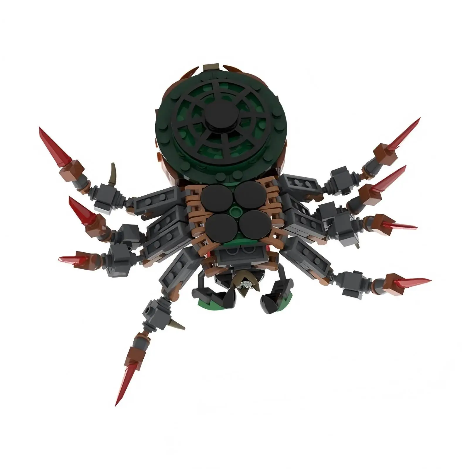 MOC 빌딩 블록 348개 창의적인 동물 시리즈 스파이더 킹 조립 어린이 생일 선물 장난감 세트