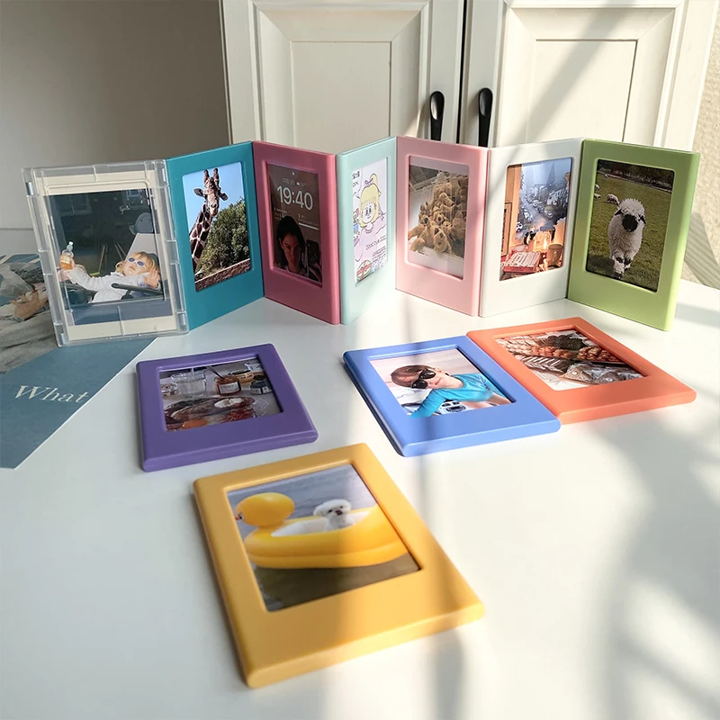 Ever-Changing Combination Creative Decoration Magnet Photo Frame For Fujifilm Mini 7+ Camera Film Color Photo  Album