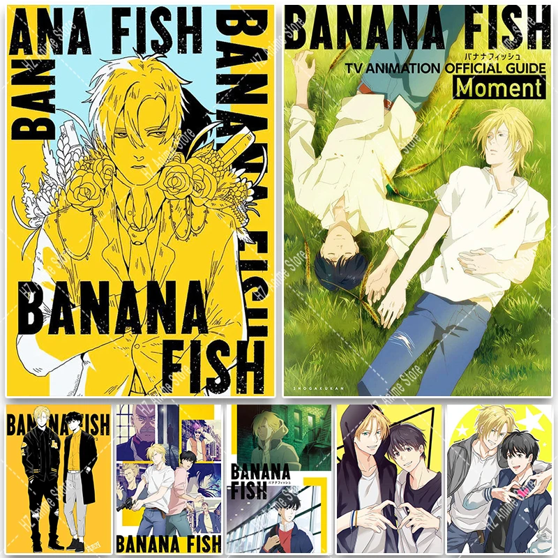 BANANA FISH Japanese Anime Banana Fish Posters and Prints Wall Art Decor Living Room Wall Decor Picture Room Decor