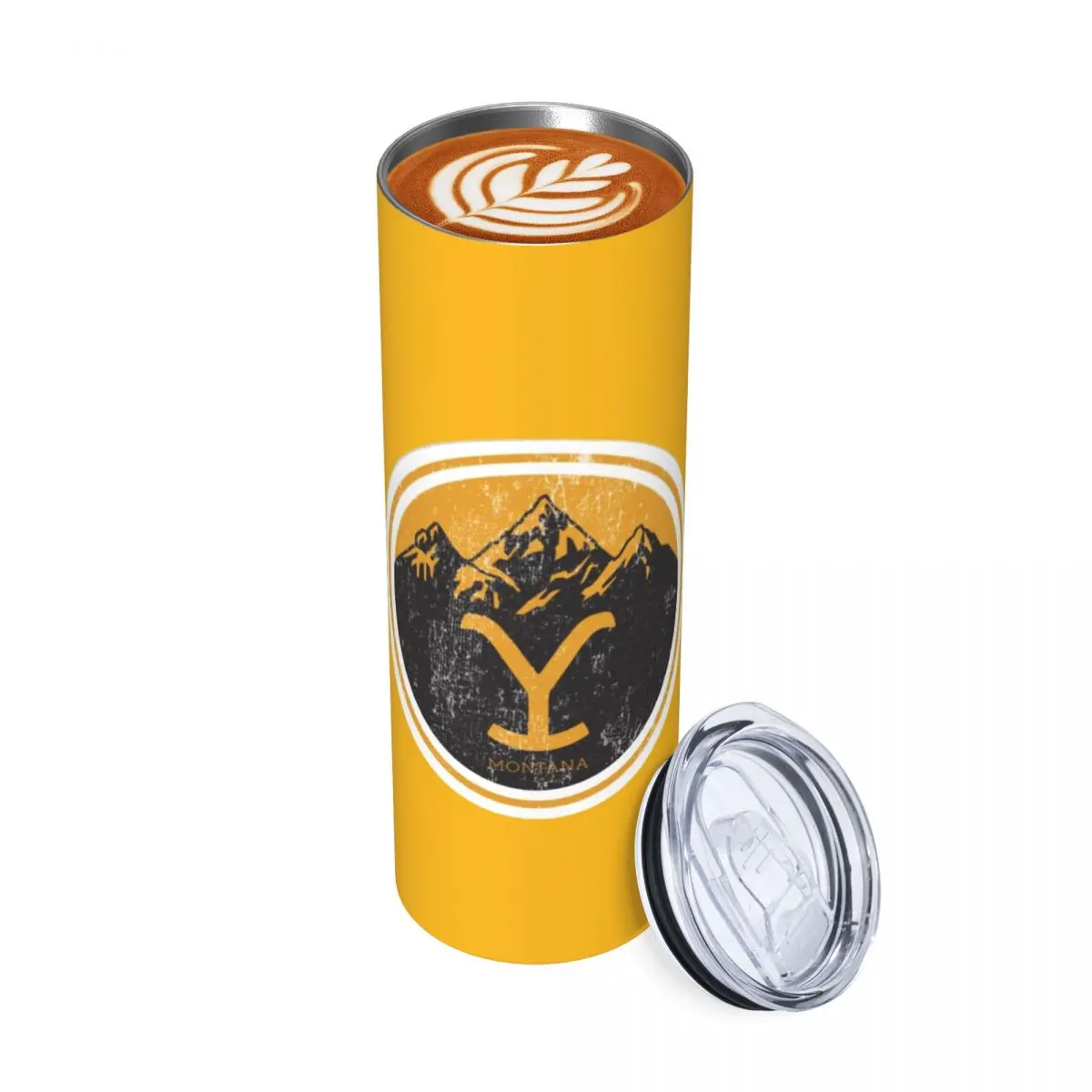 

Yellowstone Quick Dry Dutton Ranch Stainless Steel Tumbler Vacuum Insulated Mugs Thermal Cold Cups Straws With Lid 20oz