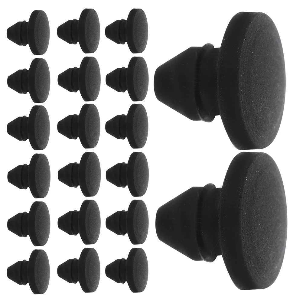 25pcs Silicone Sealing Plug Conical Hole Protector Buckle Bumper High Temp Shock Absorption Dust Proof Furniture Leg Foot Pad