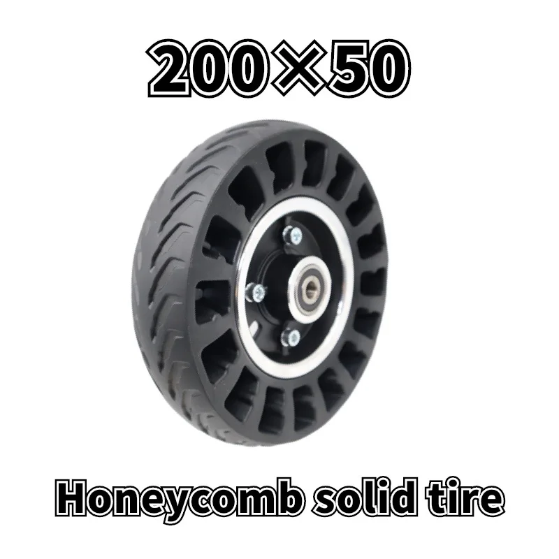 

8 Inch 200x50 solid Tire Wheel Electric Scooter Wheel 200*50 no-Pneumatic Tire with Alloy Rim Wheel Accessories