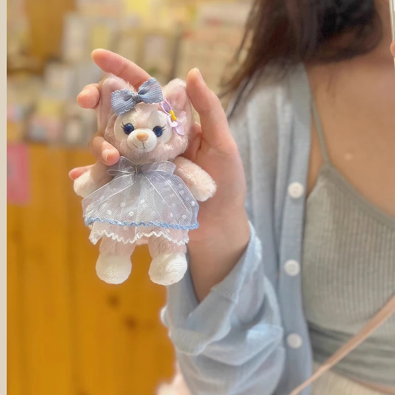 10cm Disney Plush Doll Key Ring Key It Only Sells Baby Clotheslinabell Kawaii Bag Pendant Cute Girl Mood Gift For Friends