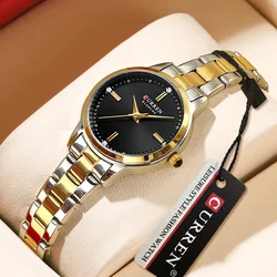 Curren Originele Quartz Horloge Voor Vrouwen Mode Elegante Dames Horloges Roestvrij Staal Waterdicht Vrouwen Polshorloge