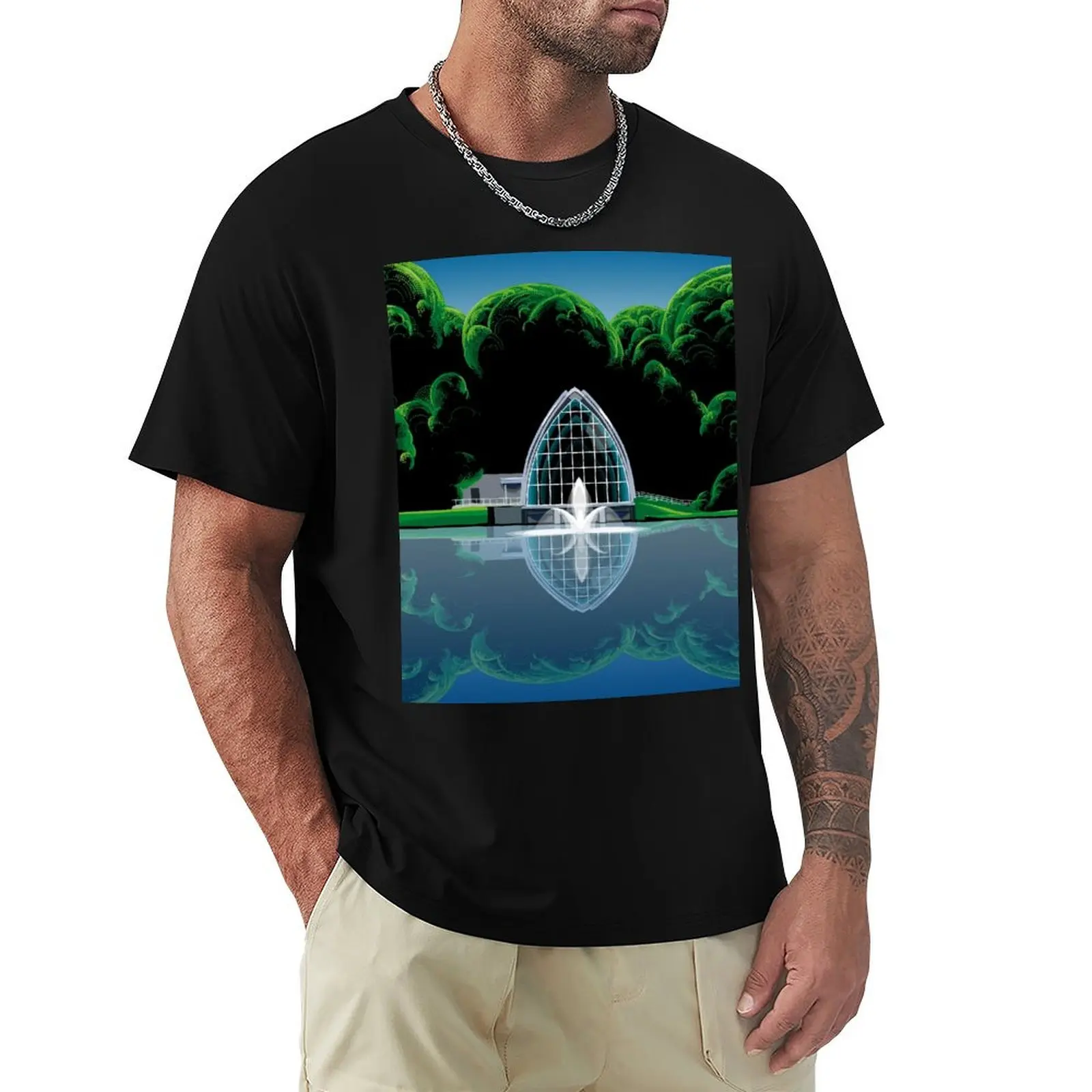 Rose Hulman White Chapel T-Shirt Fashion Pattern Printed Tee Shirt